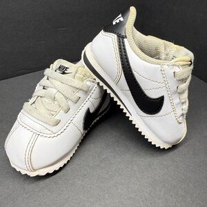 Nike Kids White and Black Classic Sneakers